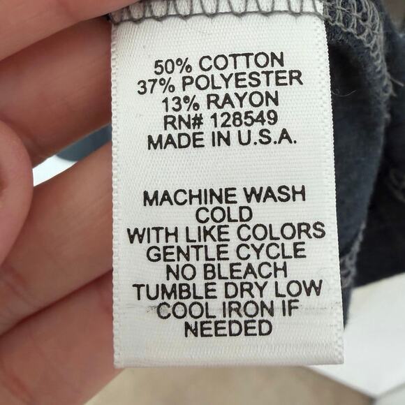 Aviator Nation Pray For Snow Cotton Blend Long Sleeve Shirt Blue Medium - Picture 3 of 4